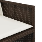vidaXL Set mobilier de grădină, 13 piese, maro, cu perne, poliratan vidaXL Set mobilier de grădină, 13 piese, maro, cu perne, poliratan