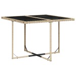 vidaXL Set mobilier pentru grădină, 5 piese, cu perne, bej, poliratan vidaXL Set mobilier pentru grădină, 5 piese, cu perne, bej, poliratan