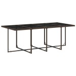 vidaXL Set mobilier de grădină, 13 piese, maro, cu perne, poliratan
