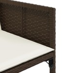 vidaXL Set mobilier de grădină, 5 piese, cu perne, maro, poliratan vidaXL Set mobilier de grădină, 5 piese, cu perne, maro, poliratan