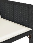 vidaXL Set mobilier de grădină cu perne, 9 piese, negru, poliratan vidaXL Set mobilier de grădină cu perne, 9 piese, negru, poliratan
