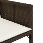 vidaXL Set mobilier de grădină, 13 piese, maro, cu perne, poliratan vidaXL Set mobilier de grădină, 13 piese, maro, cu perne, poliratan