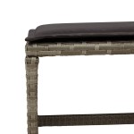 vidaXL Set mobilier grădină cu perne, 9 piese, gri, poliratan vidaXL Set mobilier grădină cu perne, 9 piese, gri, poliratan