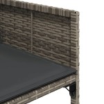 vidaXL Set mobilier grădină cu perne, 9 piese, gri, poliratan vidaXL Set mobilier grădină cu perne, 9 piese, gri, poliratan