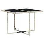 vidaXL Set mobilier grădină cu perne, 9 piese, gri deschis, poliratan