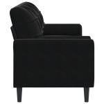 vidaXL Canapea cu 3 locuri cu pernuțe, negru, 180 cm, catifea vidaXL Canapea cu 3 locuri cu pernuțe, negru, 180 cm, catifea