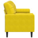 vidaXL Canapea cu 3 locuri cu pernuțe, galben, 180 cm, catifea vidaXL Canapea cu 3 locuri cu pernuțe, galben, 180 cm, catifea