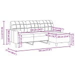 vidaXL Canapea cu 3 locuri și taburet, crem, 180 cm, catifea vidaXL Canapea cu 3 locuri și taburet, crem, 180 cm, catifea