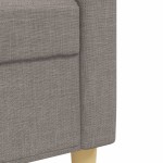 vidaXL Set de canapele, 3 piese, gri taupe, textil vidaXL Set de canapele, 3 piese, gri taupe, textil