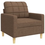 vidaXL Set de canapele cu taburet, 4 piese, maro, textil vidaXL Set de canapele cu taburet, 4 piese, maro, textil