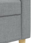 vidaXL Set de canapele, 2 piese, gri deschis, material textil