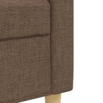 vidaXL Set de canapele, 2 piese, maro, textil vidaXL Set de canapele, 2 piese, maro, textil