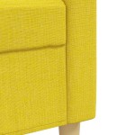 vidaXL Set de canapele, 2 piese, galben deschis, textil vidaXL Set de canapele, 2 piese, galben deschis, textil