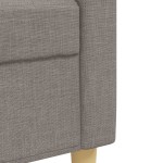 vidaXL Set de canapele cu perne, 2 piese, gri taupe, textil