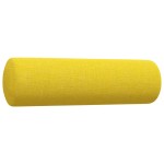 vidaXL Set canapele cu taburet/perne, 3 piese, galben deschis, textil