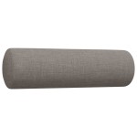 vidaXL Set canapele cu taburet și perne, 3 piese, taupe, textil vidaXL Set canapele cu taburet și perne, 3 piese, taupe, textil