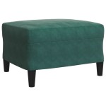 vidaXL Set de canapele cu perne, 4 piese, verde închis, catifea