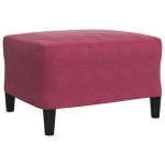 vidaXL Set canapele cu perne, 4 piese, roșu vin, catifea vidaXL Set canapele cu perne, 4 piese, roșu vin, catifea