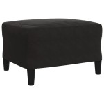 vidaXL Set de canapele cu perne, 4 piese, negru, catifea vidaXL Set de canapele cu perne, 4 piese, negru, catifea