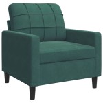 vidaXL Set canapele cu perne/rulouri, 4 piese, verde închis, catifea vidaXL Set canapele cu perne/rulouri, 4 piese, verde închis, catifea