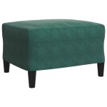 vidaXL Set de canapele cu perne, 3 piese, verde închis, catifea vidaXL Set de canapele cu perne, 3 piese, verde închis, catifea