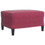 vidaXL Set canapele cu perne, 4 piese, roșu vin, catifea vidaXL Set canapele cu perne, 4 piese, roșu vin, catifea