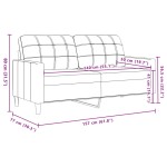 vidaXL Set de canapele cu perne, 2 piese, roz, catifea vidaXL Set de canapele cu perne, 2 piese, roz, catifea