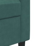 vidaXL Set de canapele cu perne, 3 piese, verde închis, catifea vidaXL Set de canapele cu perne, 3 piese, verde închis, catifea