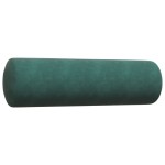 vidaXL Set canapele cu perne/rulouri, 3 piese, verde închis, catifea