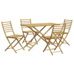 vidaXL Set mobilier de grădină, 5 piese, bambus vidaXL Set mobilier de grădină, 5 piese, bambus