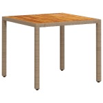 vidaXL Set mobilier grădină cu perne 3 piese bej poliratan/lemn acacia
