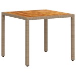 vidaXL Set mobilier grădină cu perne 3 piese bej poliratan/lemn acacia