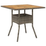vidaXL Set mobilier grădină cu perne 5 piese gri poliratan/lemn acacia