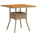 vidaXL Set mobilier grădină cu perne 3 piese bej poliratan/lemn acacia