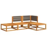 vidaXL Set canapele de grădină cu 4 piese, lemn de acacia și frânghie vidaXL Set canapele de grădină cu 4 piese, lemn de acacia și frânghie