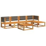 vidaXL Set canapele de grădină cu 6 piese, lemn de salcâm și frânghie vidaXL Set canapele de grădină cu 6 piese, lemn de salcâm și frânghie