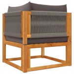 vidaXL Set canapele de grădină cu 9 piese, lemn de salcâm și frânghie vidaXL Set canapele de grădină cu 9 piese, lemn de salcâm și frânghie