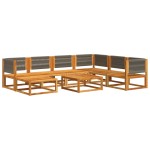 vidaXL Set canapele de grădină cu 8 piese, lemn de acacia și frânghie vidaXL Set canapele de grădină cu 8 piese, lemn de acacia și frânghie