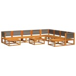 vidaXL Set canapele de grădină cu 11 piese și perne din lemn de acacia și frânghie vidaXL Set canapele de grădină cu 11 piese și perne din lemn de acacia și frânghie