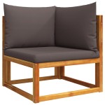 vidaXL Set canapele de grădină cu 11 piese și perne din lemn de acacia și frânghie vidaXL Set canapele de grădină cu 11 piese și perne din lemn de acacia și frânghie