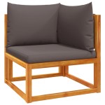 vidaXL Set canapele de grădină 3 piese cu perne din lemn de acacia și frânghie vidaXL Set canapele de grădină 3 piese cu perne din lemn de acacia și frânghie