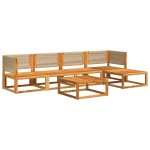 vidaXL Set canapele de grădină cu 6 piese, lemn de salcâm și frânghie vidaXL Set canapele de grădină cu 6 piese, lemn de salcâm și frânghie