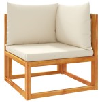 vidaXL Set canapele de grădină cu 7 piese, perne, lemn de salcâm și frânghie vidaXL Set canapele de grădină cu 7 piese, perne, lemn de salcâm și frânghie