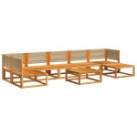 vidaXL Set canapele de grădină cu 8 piese, lemn de acacia și frânghie vidaXL Set canapele de grădină cu 8 piese, lemn de acacia și frânghie