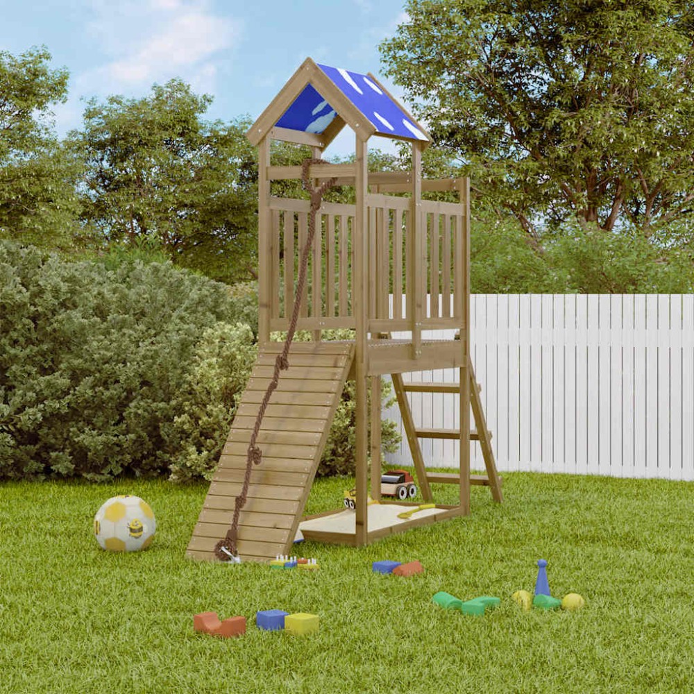 vidaXL Set de joacă pentru exterior, lemn de pin impregnat