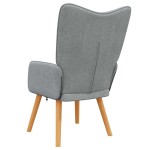 vidaXL Scaun de relaxare, gri deschis, material textil