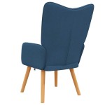 vidaXL Scaun de relaxare, albastru, material textil