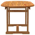 vidaXL Set mobilier de grădină, 7 piese, lemn masiv acacia/textilenă