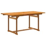 vidaXL Set mobilier de grădină, 5 piese, lemn masiv acacia/textilenă