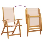 vidaXL Set mobilier de grădină, 9 piese, lemn masiv acacia/textilenă vidaXL Set mobilier de grădină, 9 piese, lemn masiv acacia/textilenă
